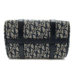 Dior Trotter Mini Boston Bag Canvas Leather Navy — view 6