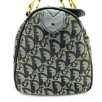 Dior Trotter Mini Boston Bag Canvas Leather Navy — view 5