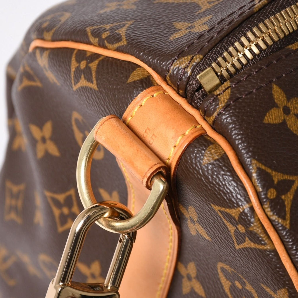 Louis Vuitton Monogram Keepall Bandouliere 55 2-Way Boston Bag Brown Canvas — view 6