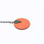 Hermes Charm Bag Leather Orange Green Chevre — view 5