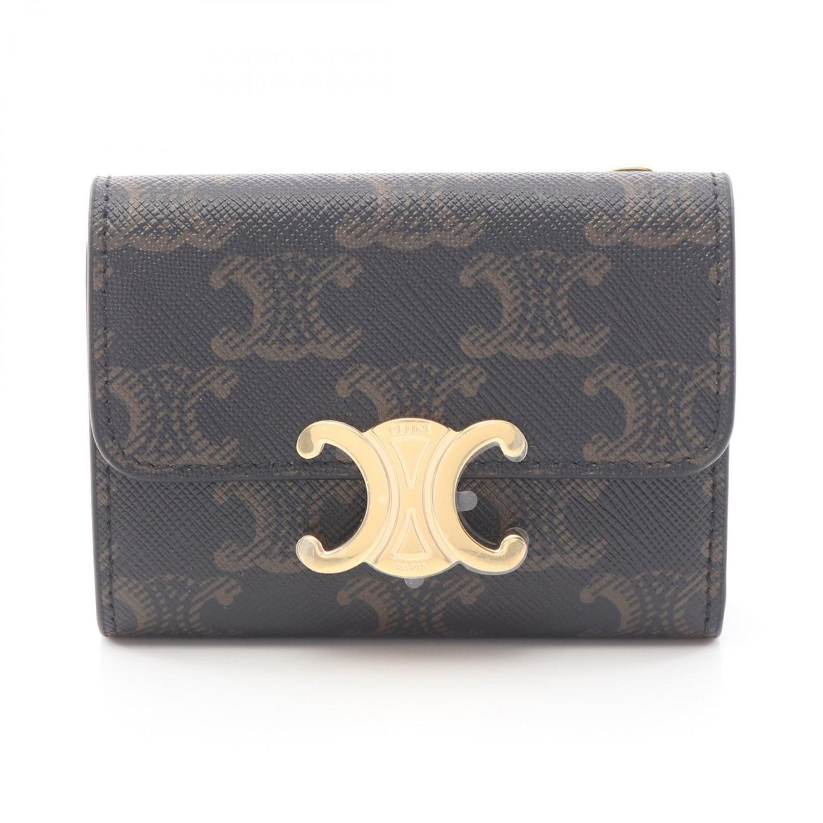 Celine Trifold Wallet Triomphe Leather