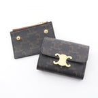 Celine Trifold Wallet Triomphe Leather — view 6