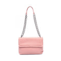 Bottega Veneta Shoulder Bag Intrecciato Pink Leather Chain