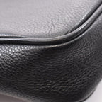 Gucci Shoulder Bag Webbing Line Black Leather Logo Print — view 8