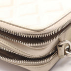Dior Shoulder Bag Messenger Pouch CD Diamond Ivory Canvas Leather — view 7