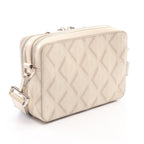 Dior Shoulder Bag Messenger Pouch CD Diamond Ivory Canvas Leather — view 2