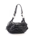 Saint Laurent Rive Gauche Shoulder Bag Naja Black Leather