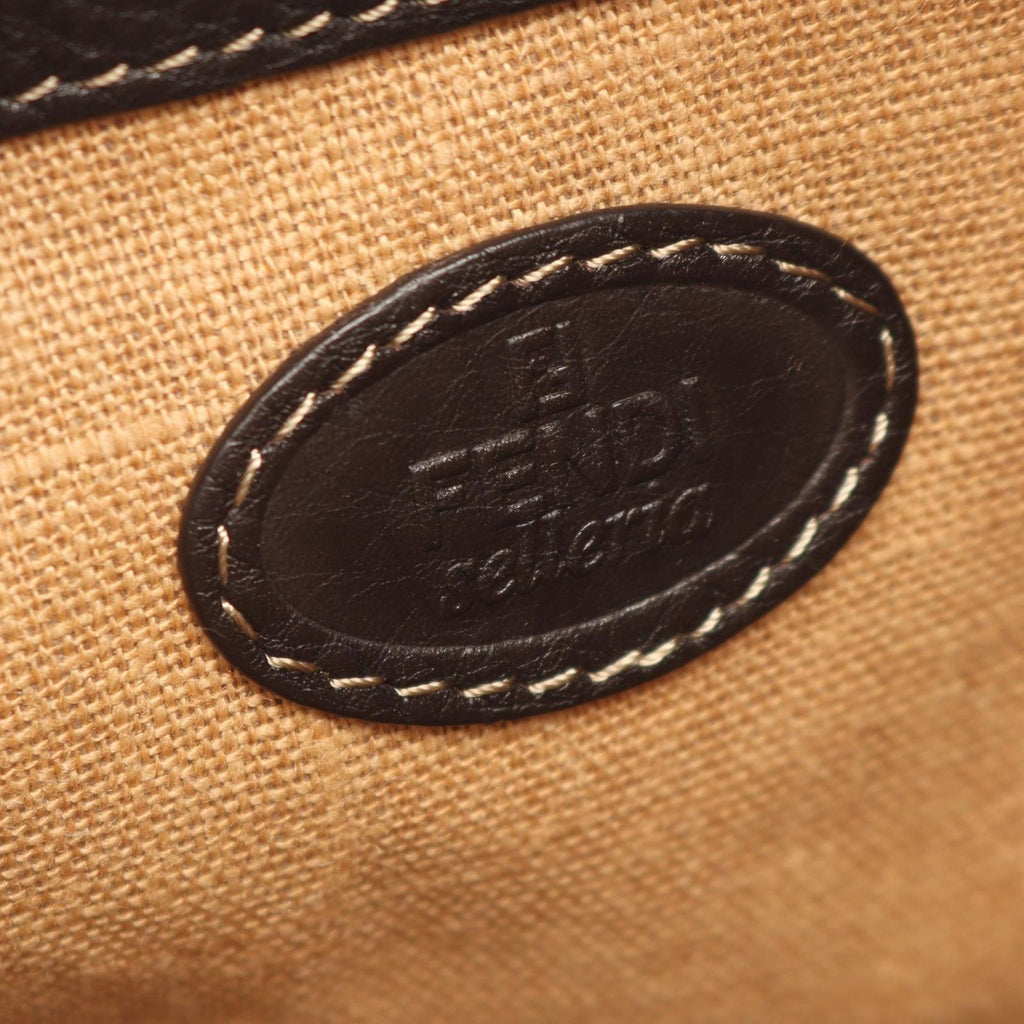 Fendi Shoulder Bag Selleria Brown Leather — view 4