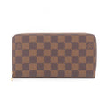 Louis Vuitton Round Wallet Zippy Damier Ebene Rose Ballerine