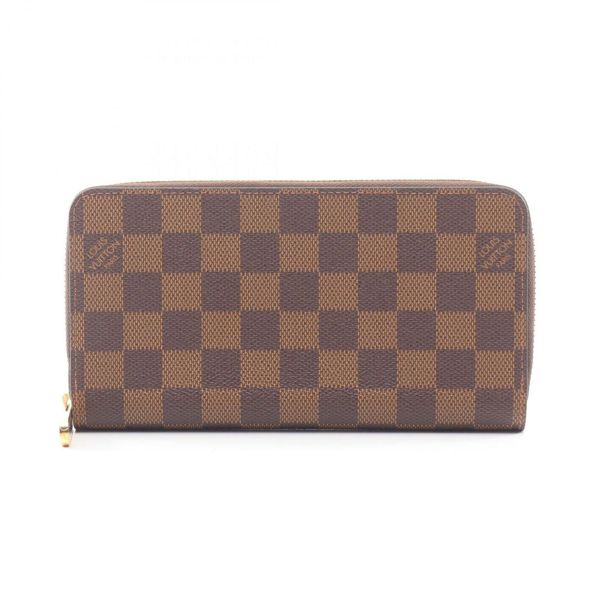 Louis Vuitton Round Wallet Zippy Damier Ebene Rose Ballerine