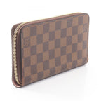 Louis Vuitton Round Wallet Zippy Damier Ebene Rose Ballerine — view 2