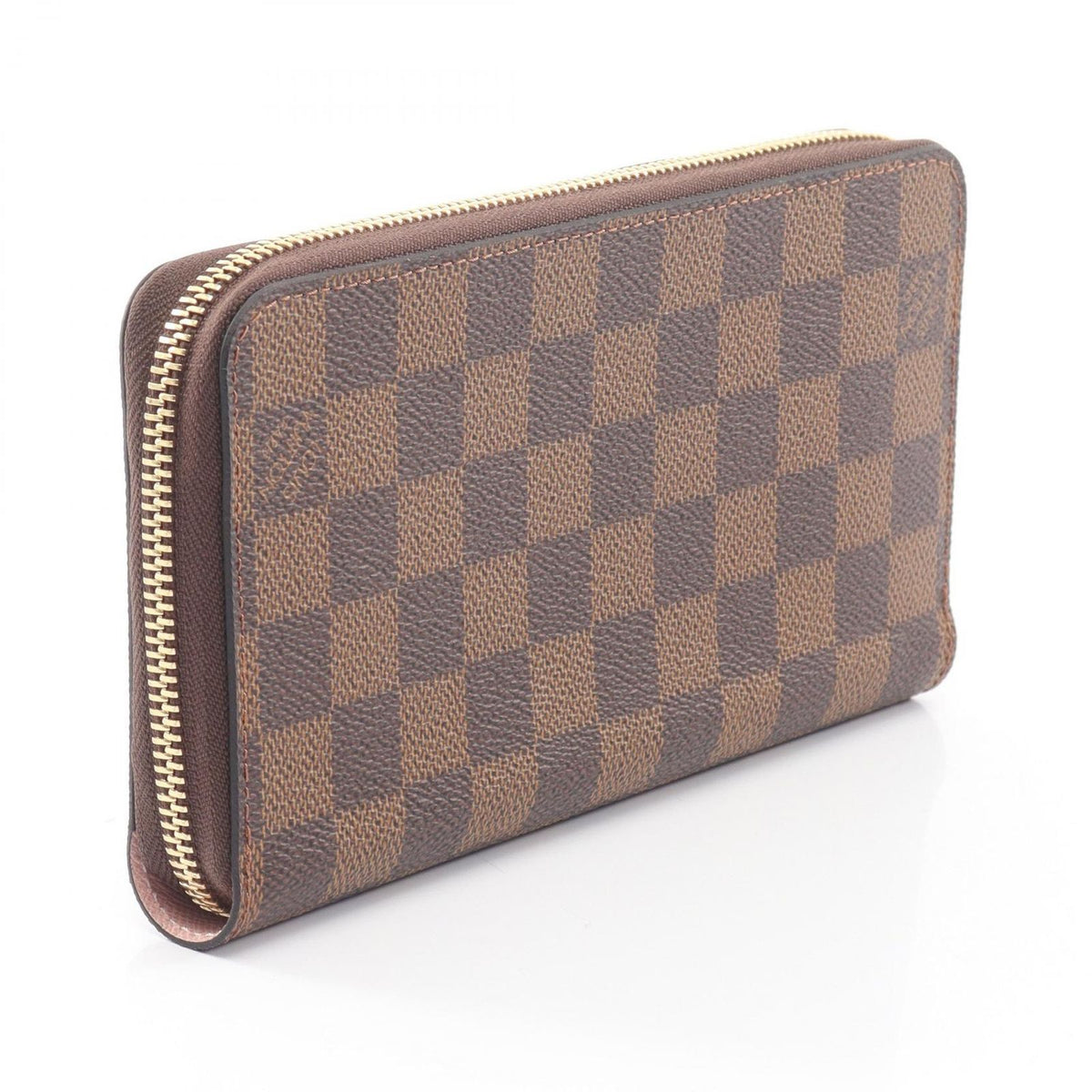 Louis Vuitton Round Wallet Zippy Damier Ebene Rose Ballerine — view 2