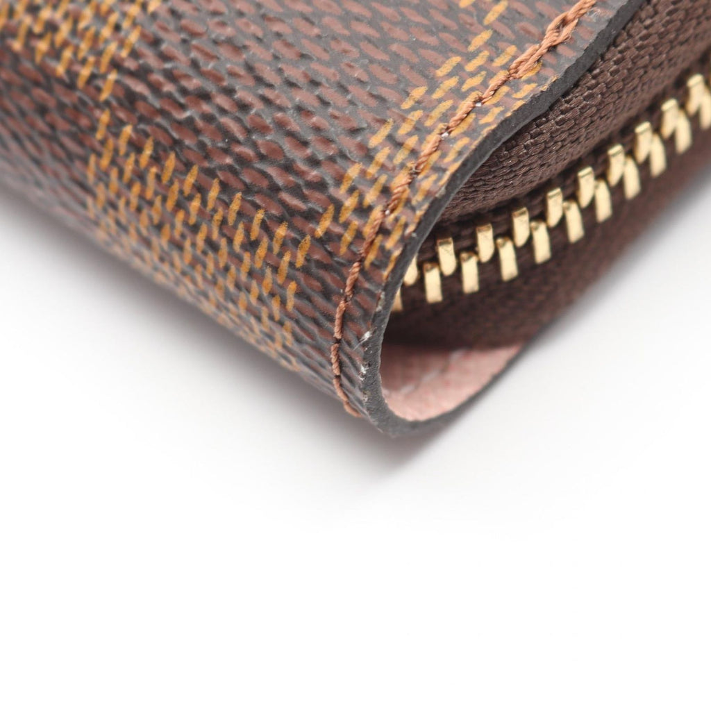 Louis Vuitton Round Wallet Zippy Damier Ebene Rose Ballerine — view 7