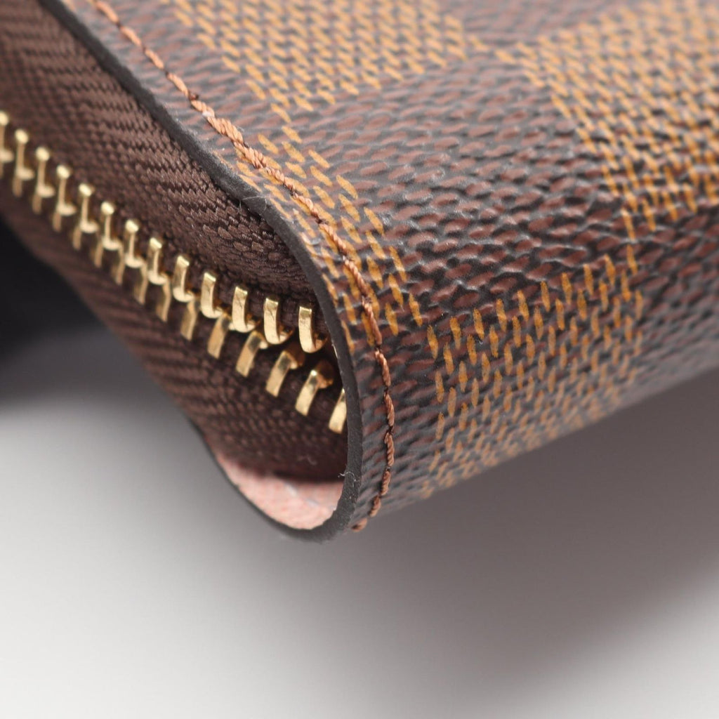 Louis Vuitton Round Wallet Zippy Damier Ebene Rose Ballerine — view 6
