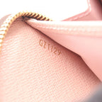 Louis Vuitton Round Wallet Zippy Damier Ebene Rose Ballerine — view 5