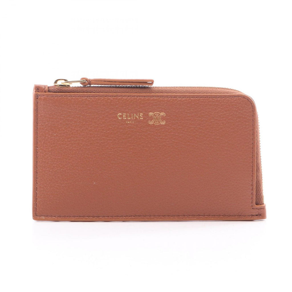 Celine Card Case Long Coin Purse Leather