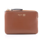 Celine Coin Purse Triomphe with Key Ring 100 Leather