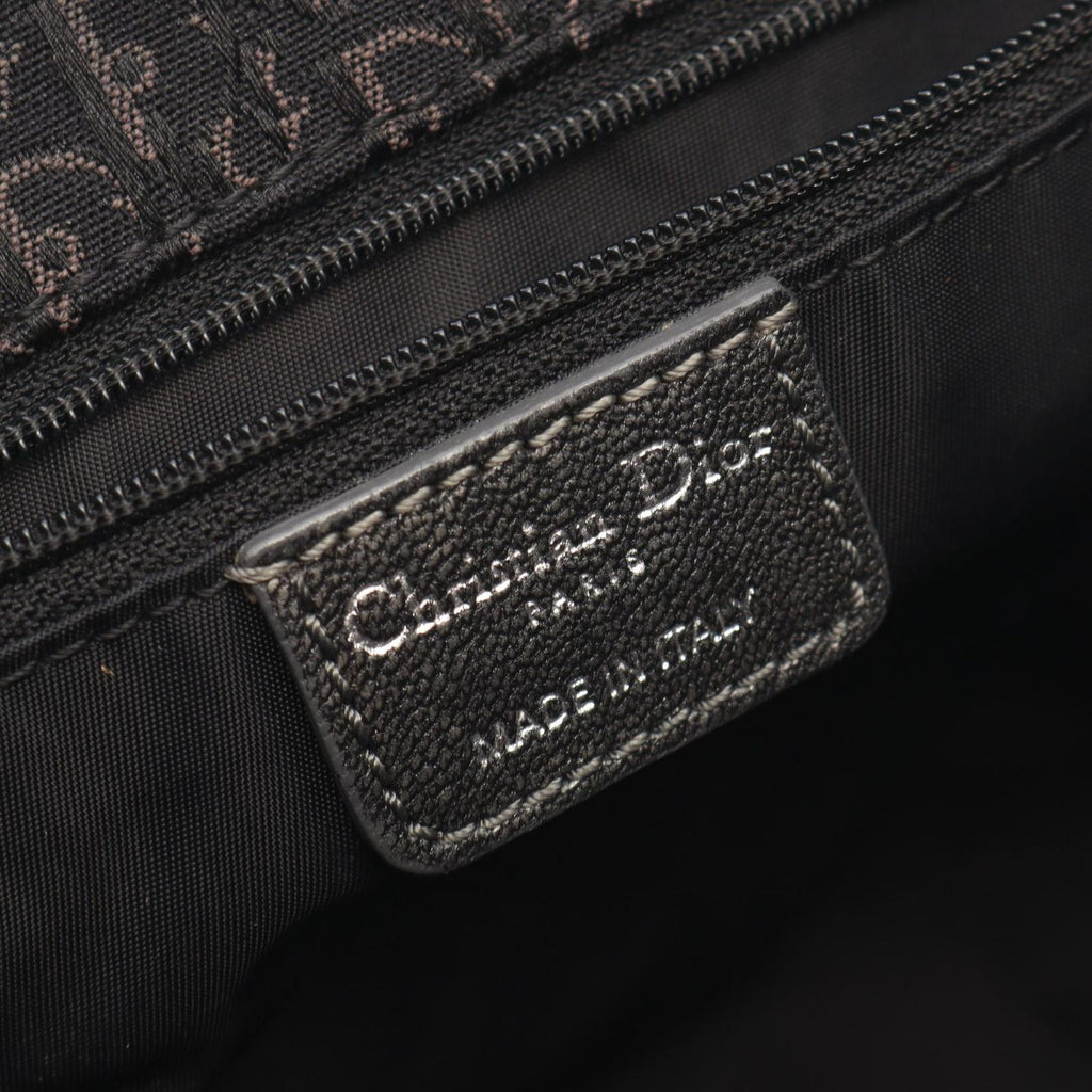 Dior Tote Bag Trotter Black Canvas Leather — view 4