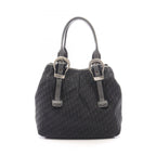 Dior Tote Bag Trotter Black Canvas Leather