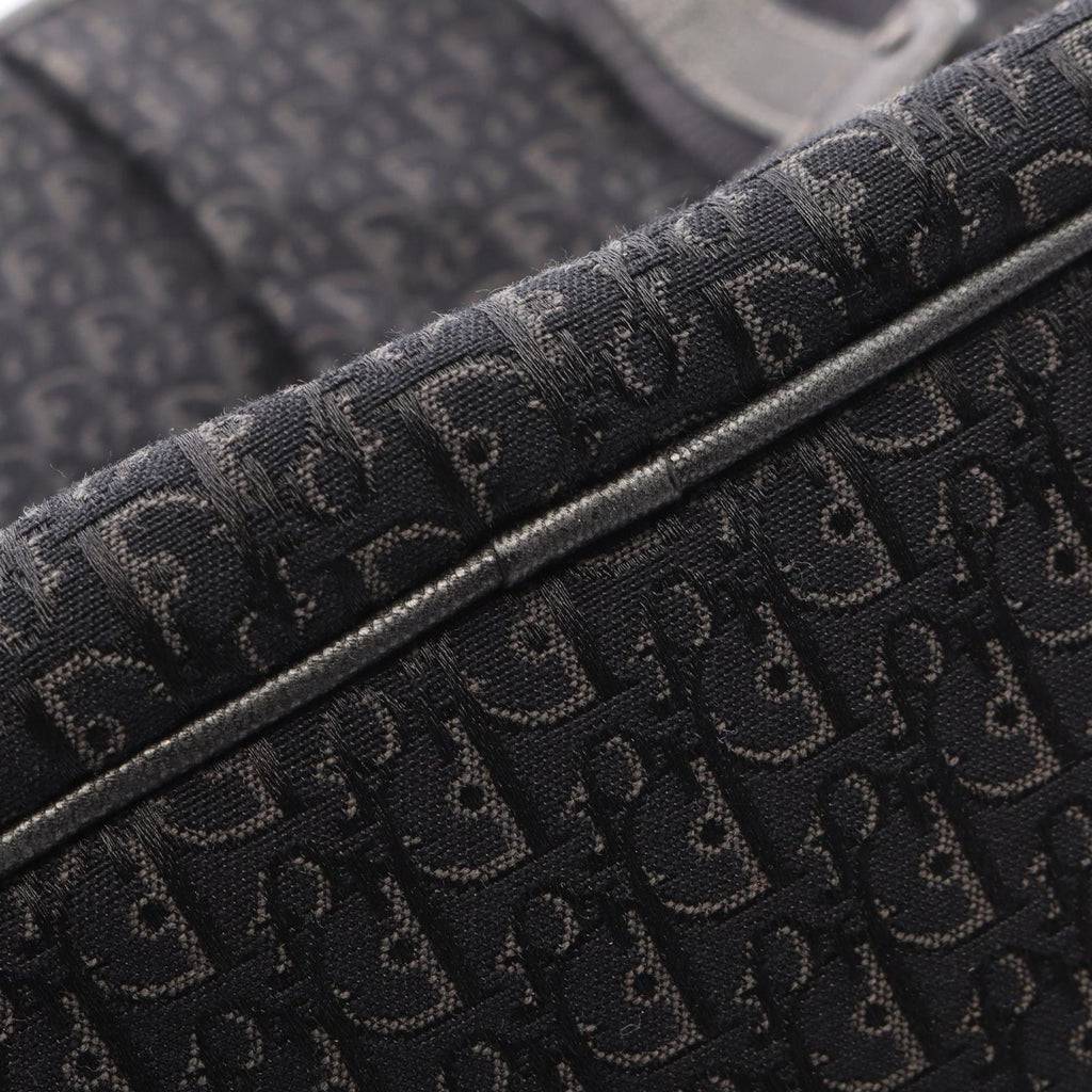 Dior Tote Bag Trotter Black Canvas Leather — view 8