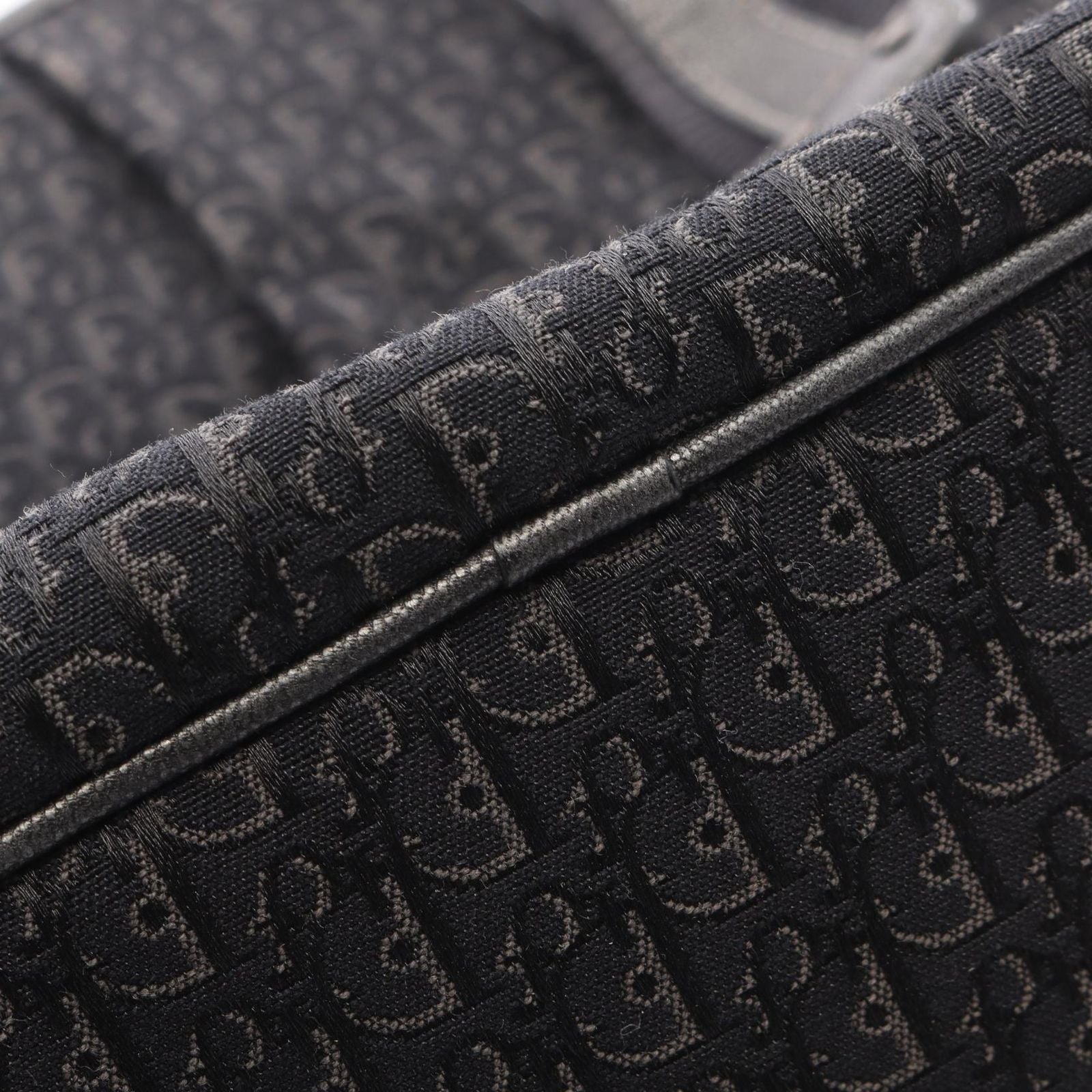 Dior Tote Bag Trotter Black Canvas Leather — view 8