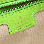 Gucci Shoulder Bag GG Supreme Sherry Line Beige Green Canvas Leather — view 4