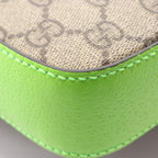 Gucci Shoulder Bag GG Supreme Sherry Line Beige Green Canvas Leather — view 5