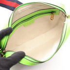 Gucci Shoulder Bag GG Supreme Sherry Line Beige Green Canvas Leather — view 3
