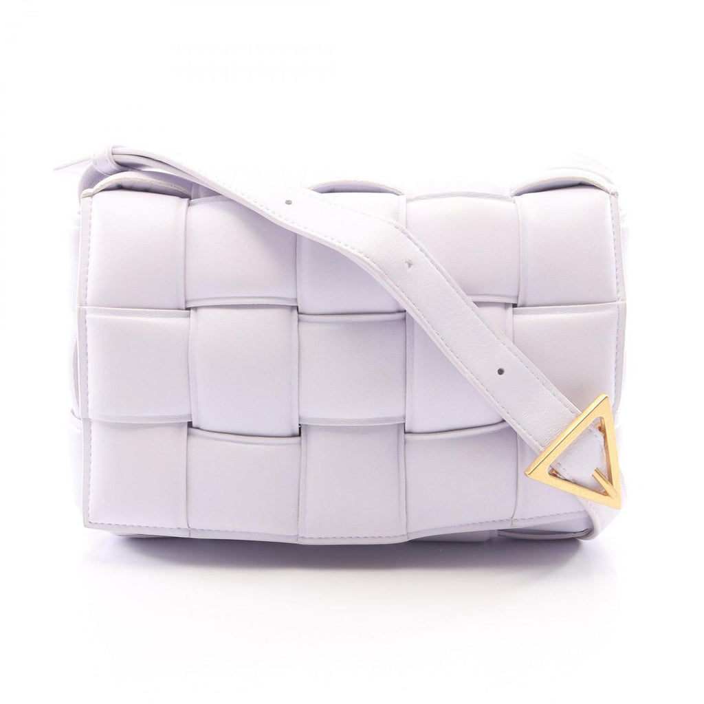 Bottega Veneta Shoulder Bag Padded Cassette Light Purple Leather