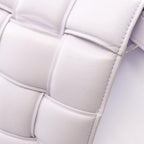 Bottega Veneta Shoulder Bag Padded Cassette Light Purple Leather — view 6