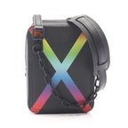 Louis Vuitton Shoulder Bag Danube Messenger Taiga Noir Rainbow Leather