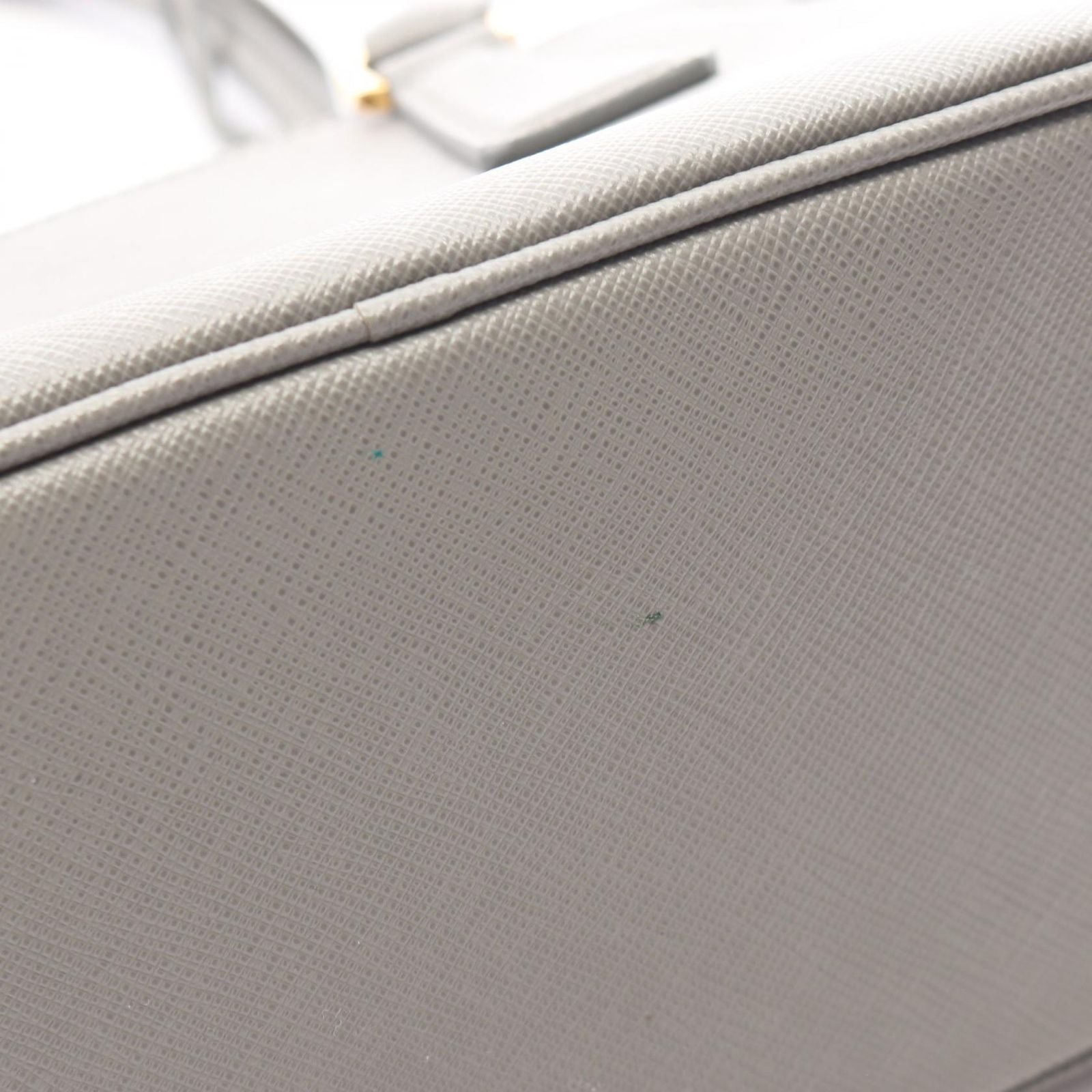 Prada Handbag Galleria Gray Saffiano Leather 2-Way Tote Mini — view 7