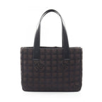 Chanel Tote Bag New Travel Line PM Dark Brown Canvas Leather PM