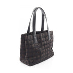 Chanel Tote Bag New Travel Line PM Dark Brown Canvas Leather PM — view 2