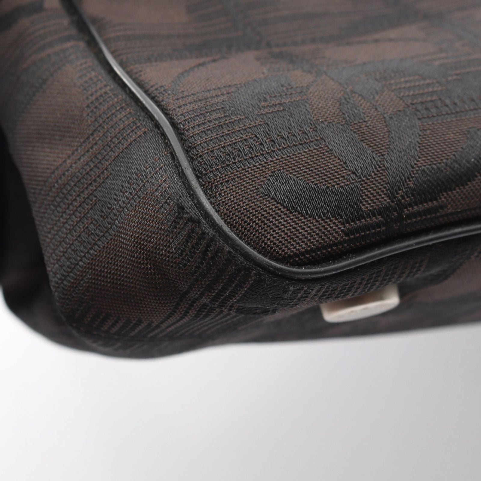 Chanel Tote Bag New Travel Line PM Dark Brown Canvas Leather PM — view 7
