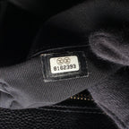 Chanel Quilted CC Logo Black Caviar Leather CC Boston Bag — view 5