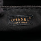 Chanel Quilted CC Logo Black Caviar Leather CC Boston Bag — view 4