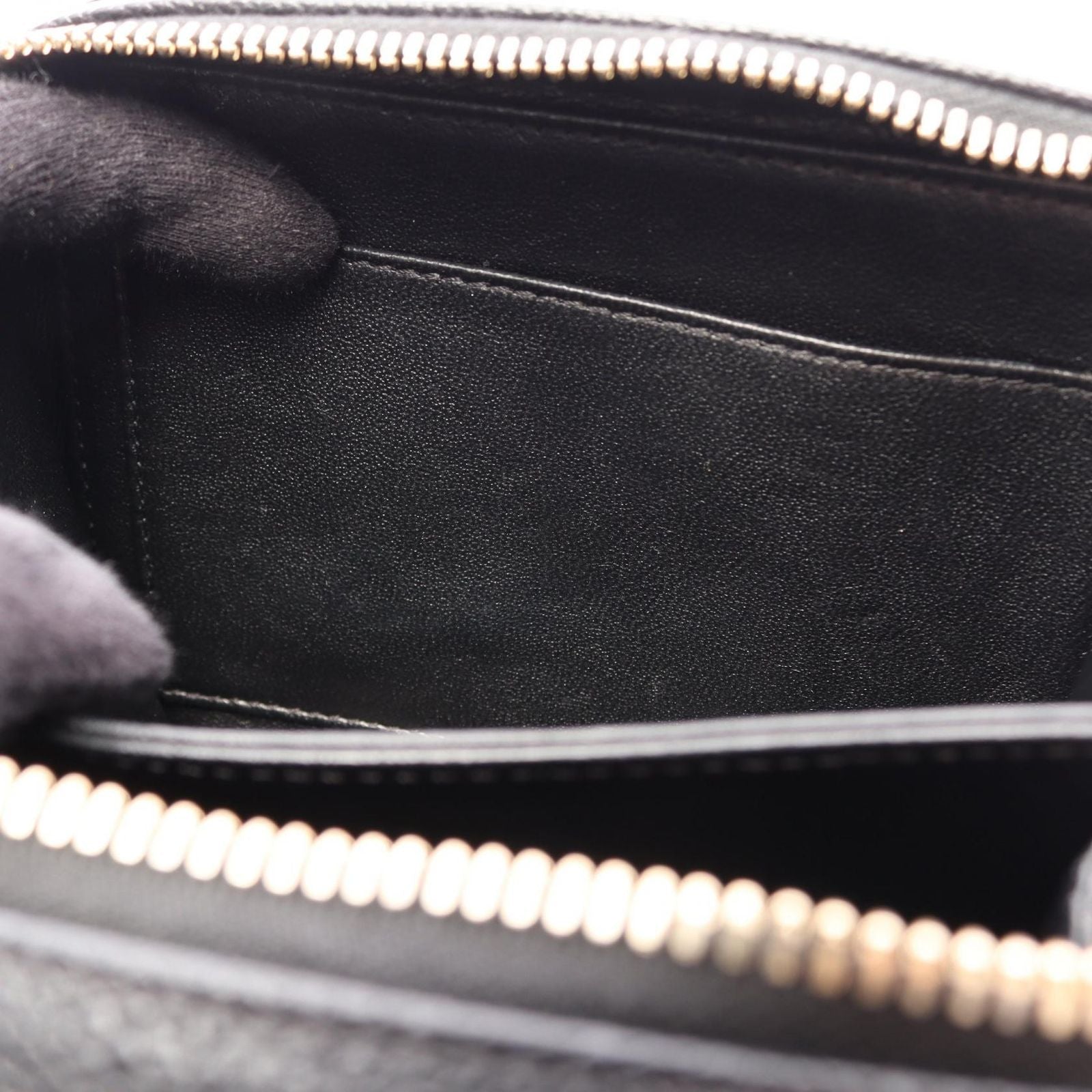 Chanel Shoulder Bag CC Filigree Small Vanity Black Caviar Leather CC Quilted Chain — view 6