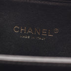 Chanel Shoulder Bag CC Filigree Small Vanity Black Caviar Leather CC Quilted Chain — view 4