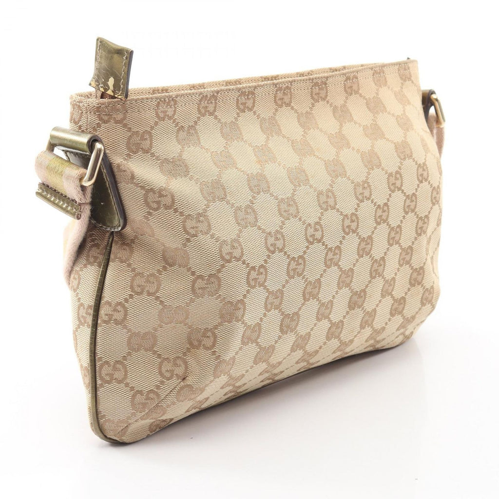 Gucci Shoulder Bag GG Canvas Beige Pink Gold — view 2