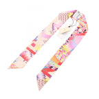 Hermes Scarf Twilly All Over Marble Silk Kyoto Ribbon — view 2