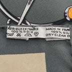 Hermes Scarf Carre 90 Parures Des Sables Gray Green Silk — view 3