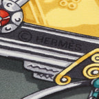 Hermes Scarf Carre 90 Parures Des Sables Gray Green Silk — view 2