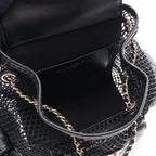 Chanel Backpack Quilted Small Chain Black Lambskin — view 3