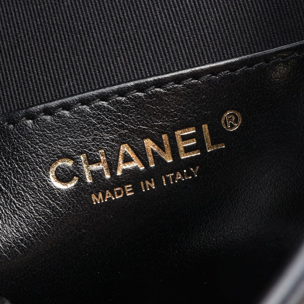Chanel Backpack Quilted Small Chain Black Lambskin — view 4