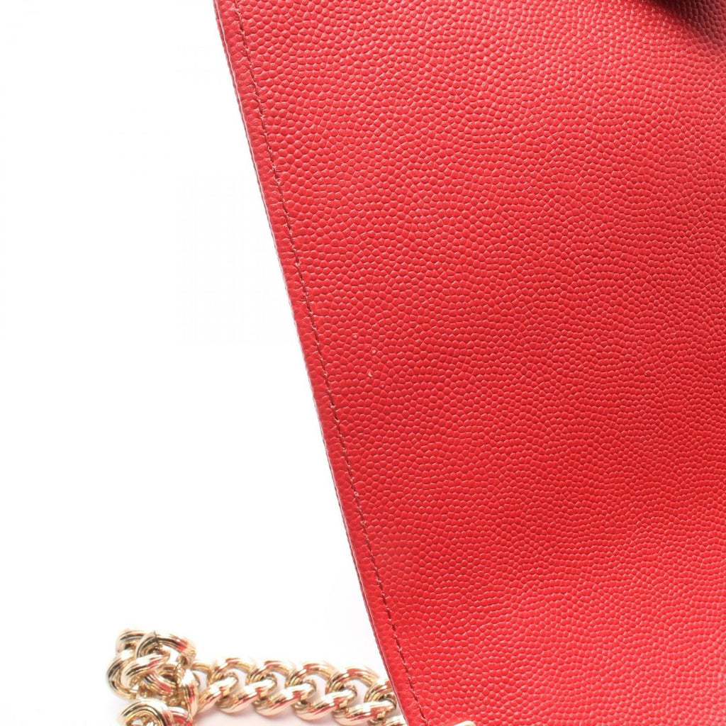 Chanel Shoulder Bag Boy Magenta Caviar Leather Boy Chain — view 8