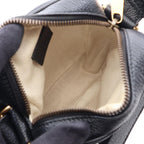 Gucci Shoulder Bag Webbing Line Black Green Red Leather Vintage Logo Sherry — view 3