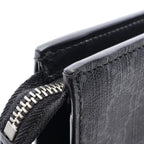 Gucci Clutch GG Supreme Webbing Line Black Gray Navy Canvas Leather Sherry — view 7