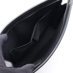 Gucci Clutch GG Supreme Webbing Line Black Gray Navy Canvas Leather Sherry — view 3