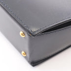 Hermes Handbag Cokers Blue Indigo Calfskin — view 8